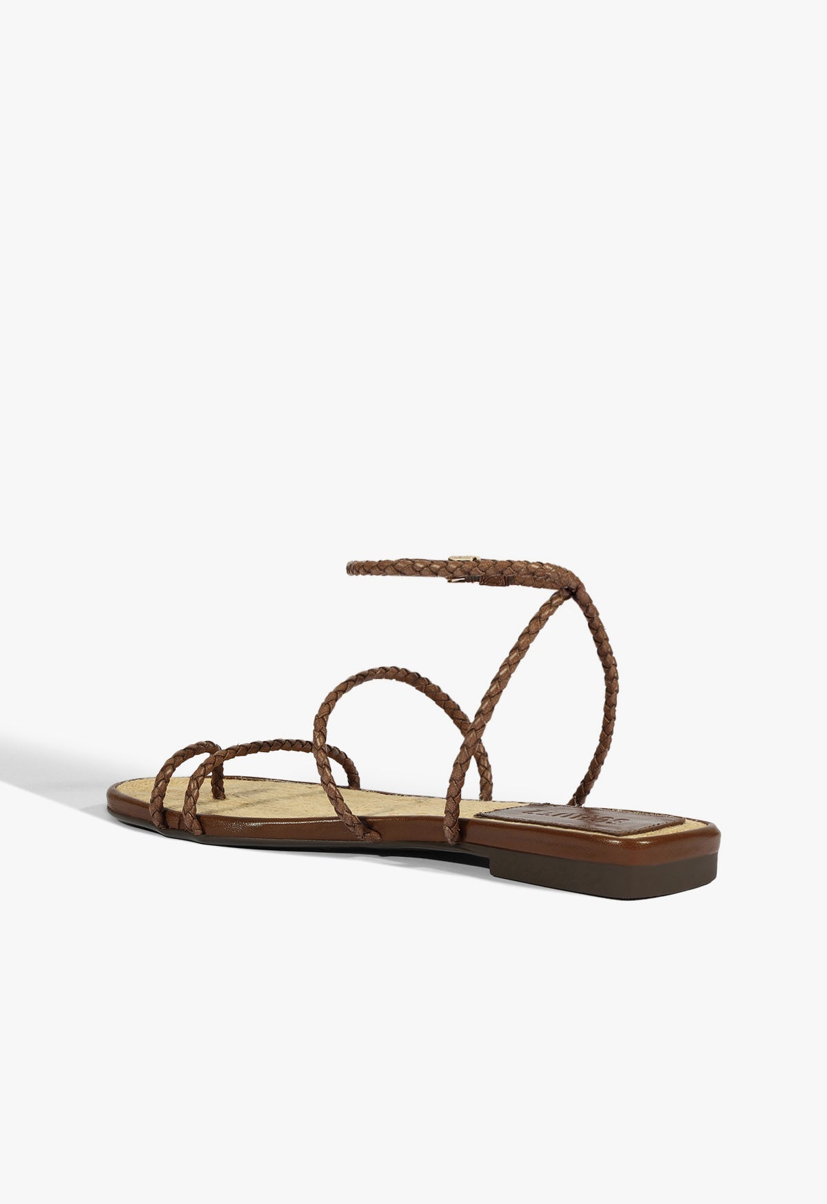 Kaya Brown Leather Flat Sandal SUMMER 25 - Schutz Shoes