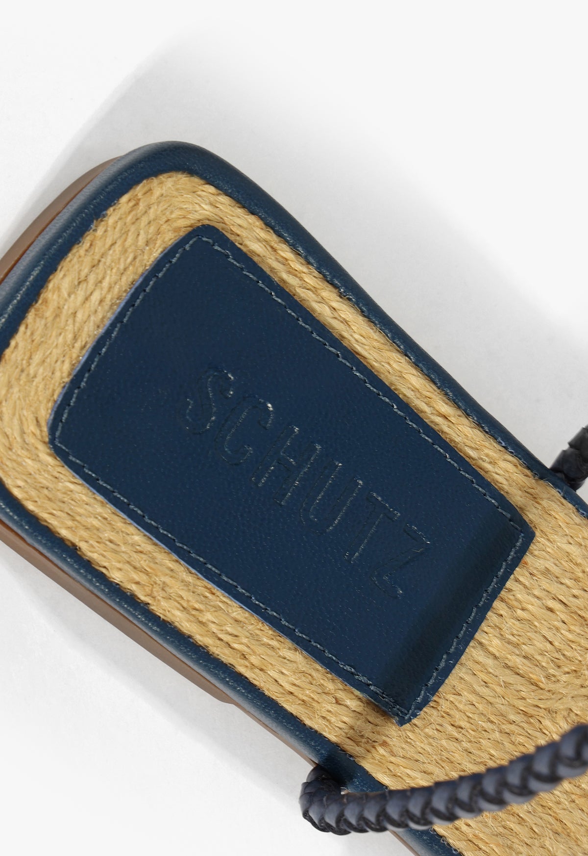 Kaya Blue Leather Flat Sandal SUMMER 25 - Schutz Shoes