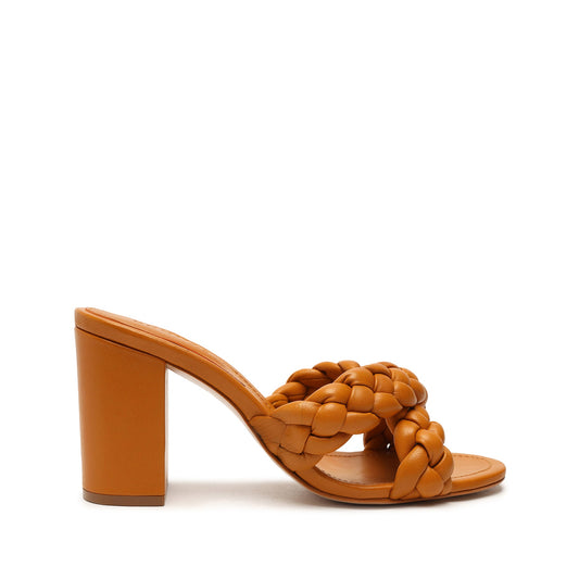Cicely Block Sandal OLD 5 Inca Gold Faux Leather - Schutz Shoes