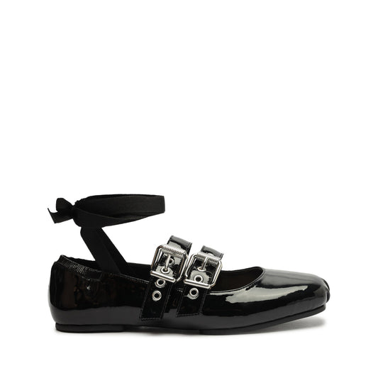Raika Patent Leather Flat OLD 5 Black Patent Leather - Schutz Shoes
