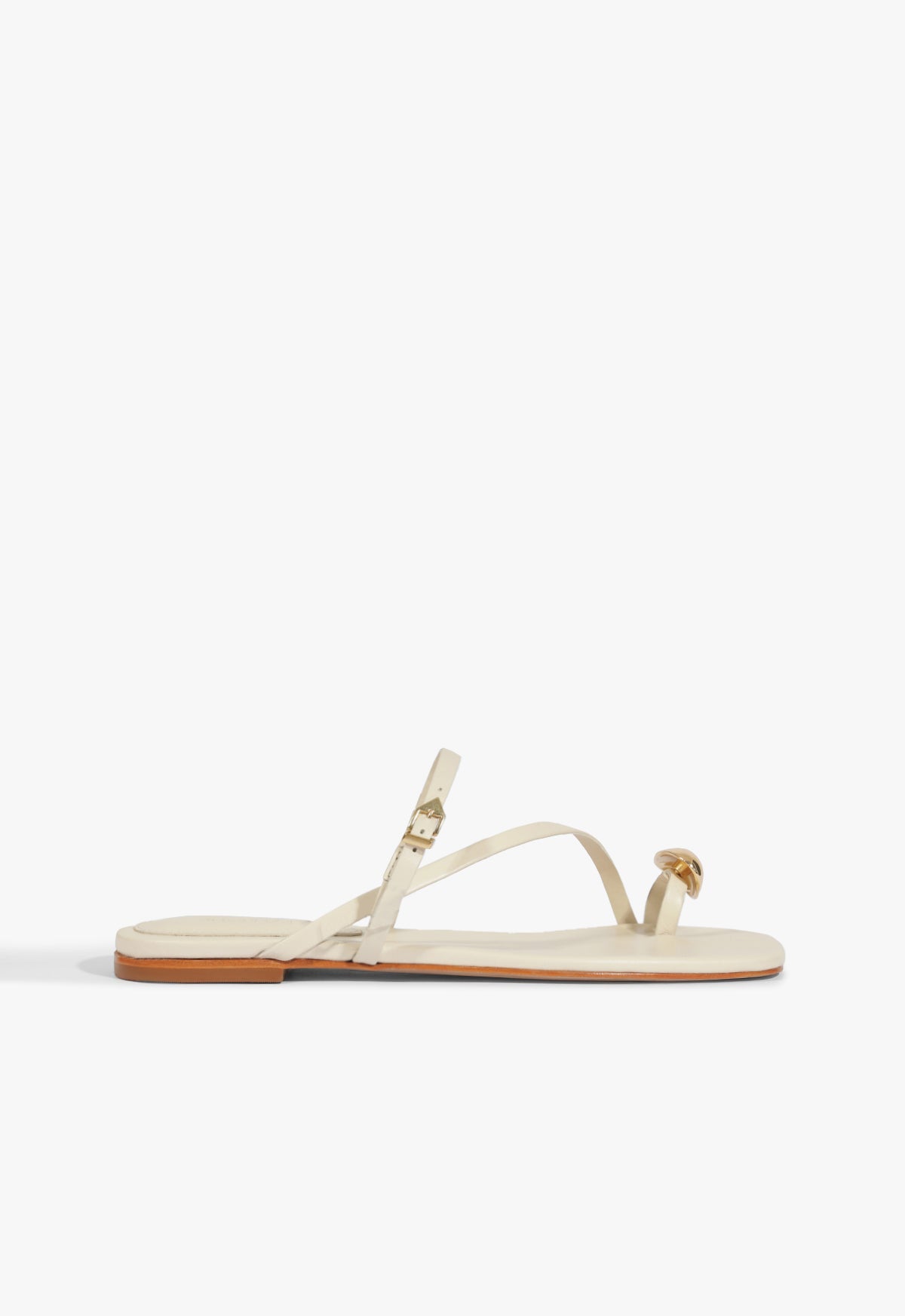 Elysa Sandal HIGH SUMMER 25 5 Sugar White Leather - Schutz Shoes