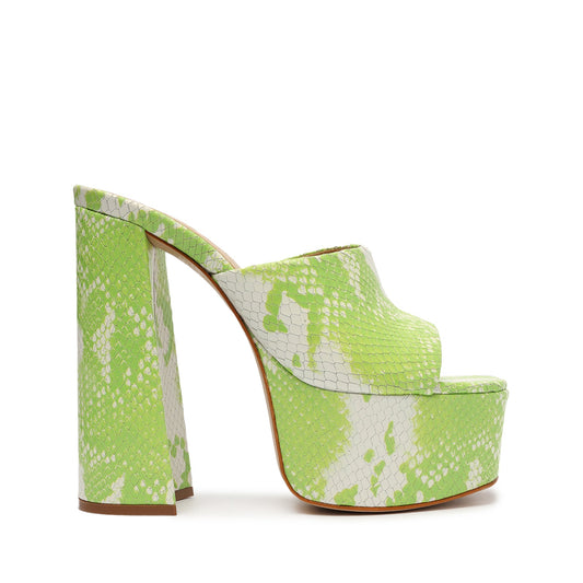 Darah Wild Sandal OLD 5 Leaf Snake Snake-Embossed Leather - Schutz Shoes