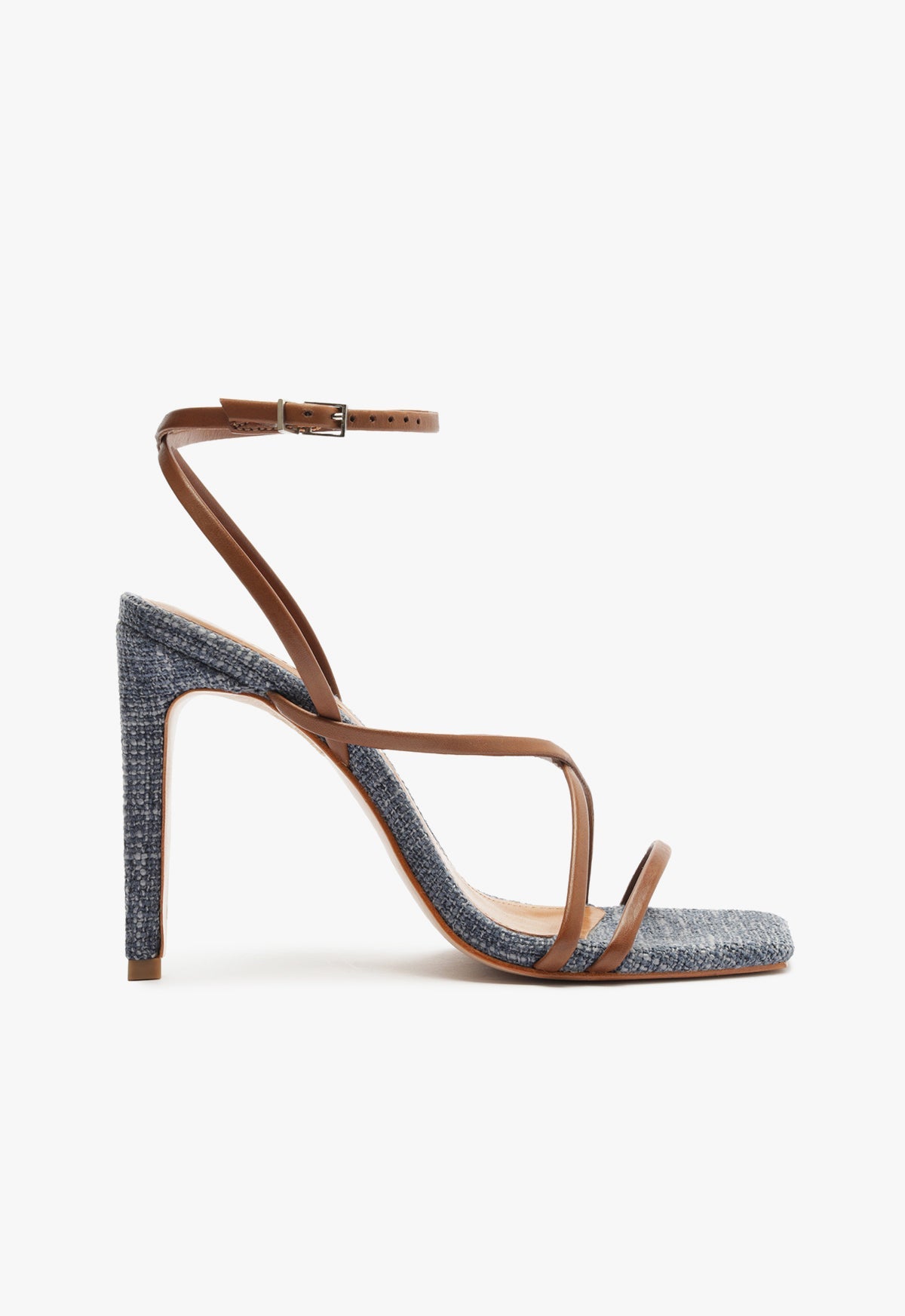 Bari Sandal RESORT 25 5 Blue Leather - Schutz Shoes