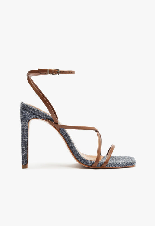 Bari Sandal RESORT 25 5 Blue Leather - Schutz Shoes