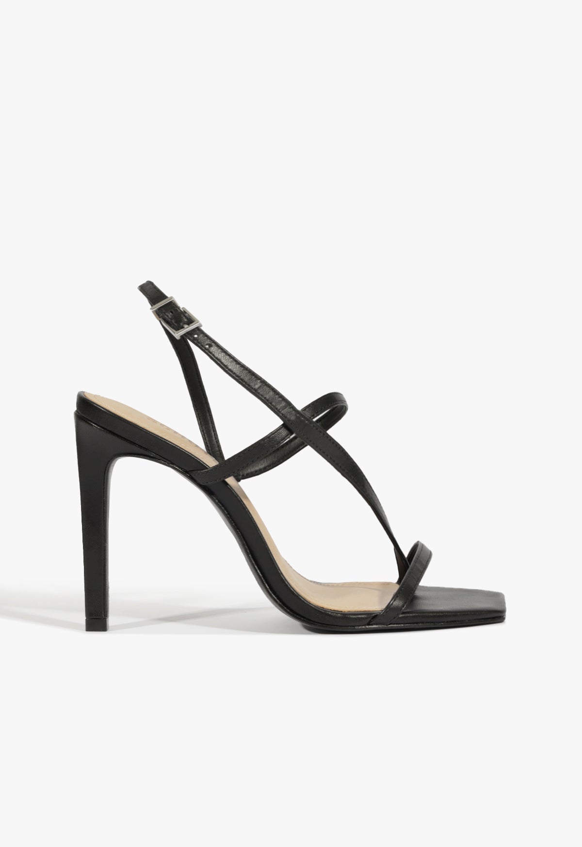 Heloise Leather Sandal SPRING 25 5 Black Nappa Leather - Schutz Shoes