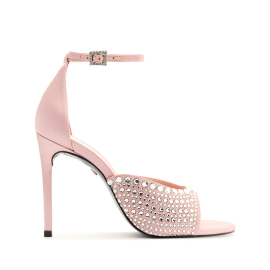 Louise Satin Sandal OLD 5 Misty Rose Satin - Schutz Shoes