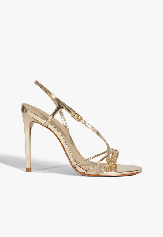 Inez Sandal SPRING 25 5 Gold Metallic - Schutz Shoes