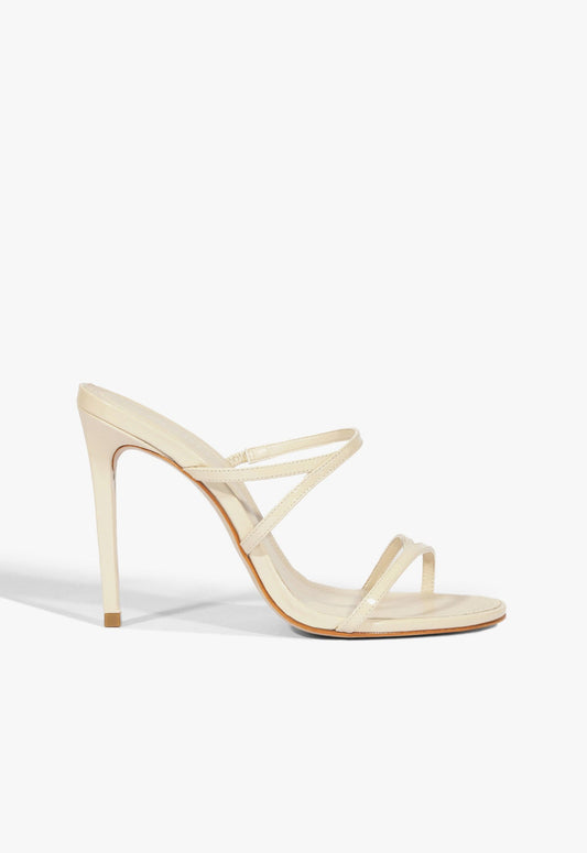 Diana Sandal SUMMER 25 5 Beige Patent - Schutz Shoes