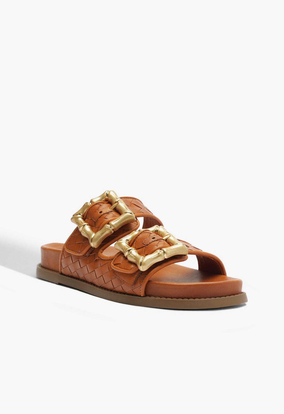 Enola Sporty Woven Leather Sandal RESORT 25 - Schutz Shoes