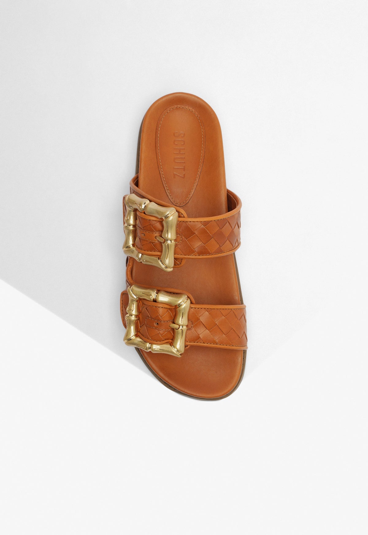 Enola Sporty Woven Leather Sandal RESORT 25 - Schutz Shoes