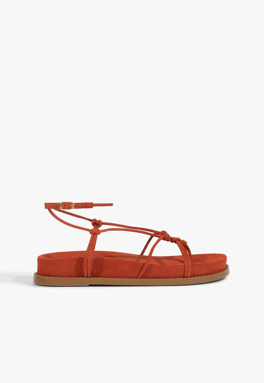 Calabria Sporty Sandal SPRING 25 5 Orange Suede - Schutz Shoes