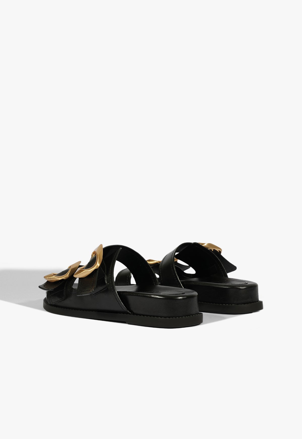 Olga Black Leather Sporty Sandal SPRING 25 - Schutz Shoes