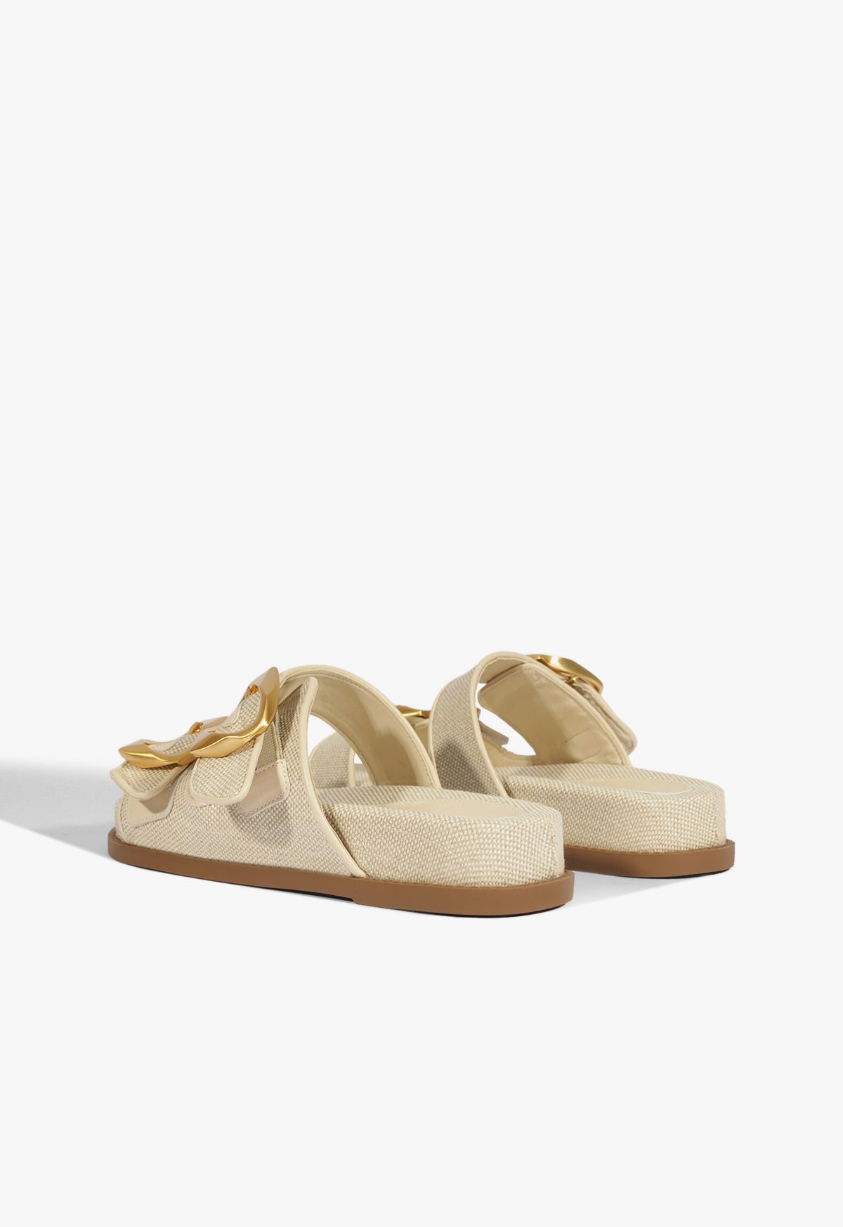 Olga Beige Linen Sporty Sandal SPRING 25 - Schutz Shoes