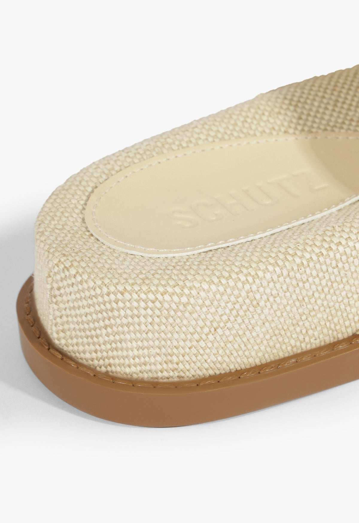 Olga Beige Linen Sporty Sandal SPRING 25 - Schutz Shoes