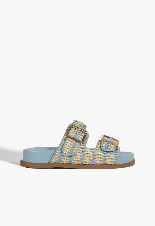 Naomi Blue Sporty Sandal SUMMER 25 5 Blue Synthetic - Schutz Shoes