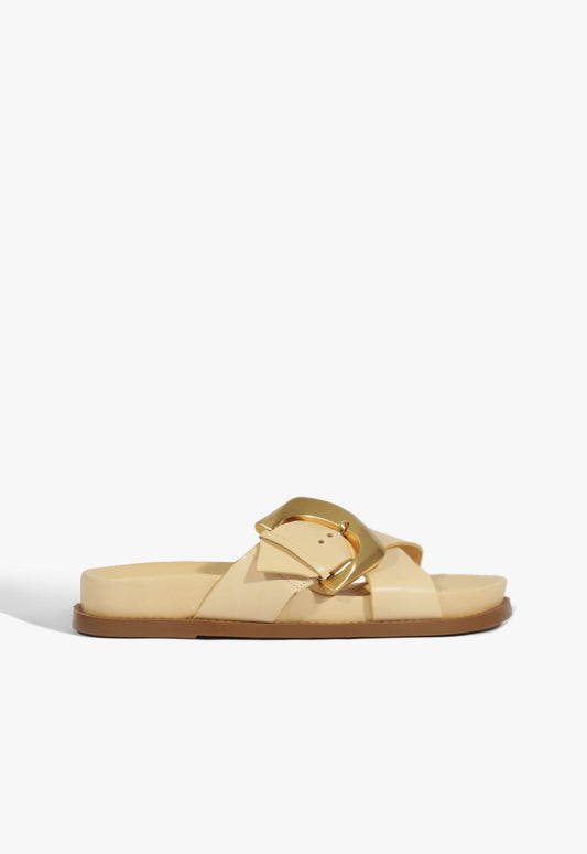 Lois Beige Sporty Sandal HIGH SUMMER 25 5 Natural Nibs Leather - Schutz Shoes