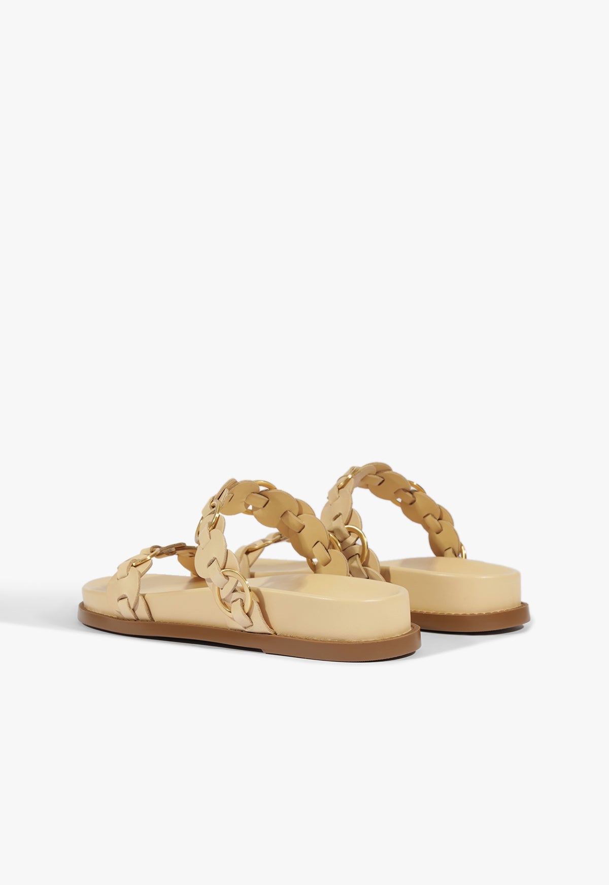 Selina Beige Leather Sporty Sandal HIGH SUMMER 25 - Schutz Shoes