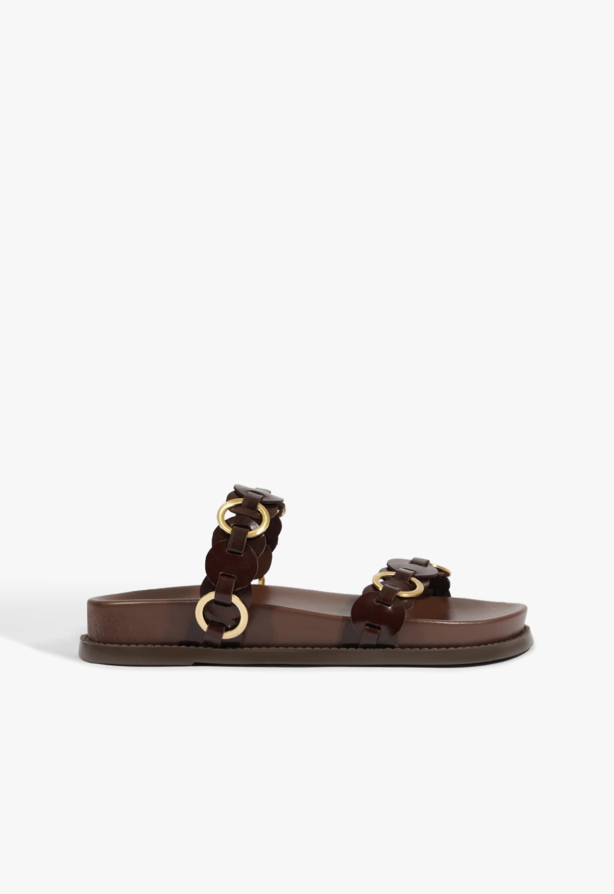 Selina Brown Leather Sporty Sandal HIGH SUMMER 25 5 Root Brown Leather - Schutz Shoes
