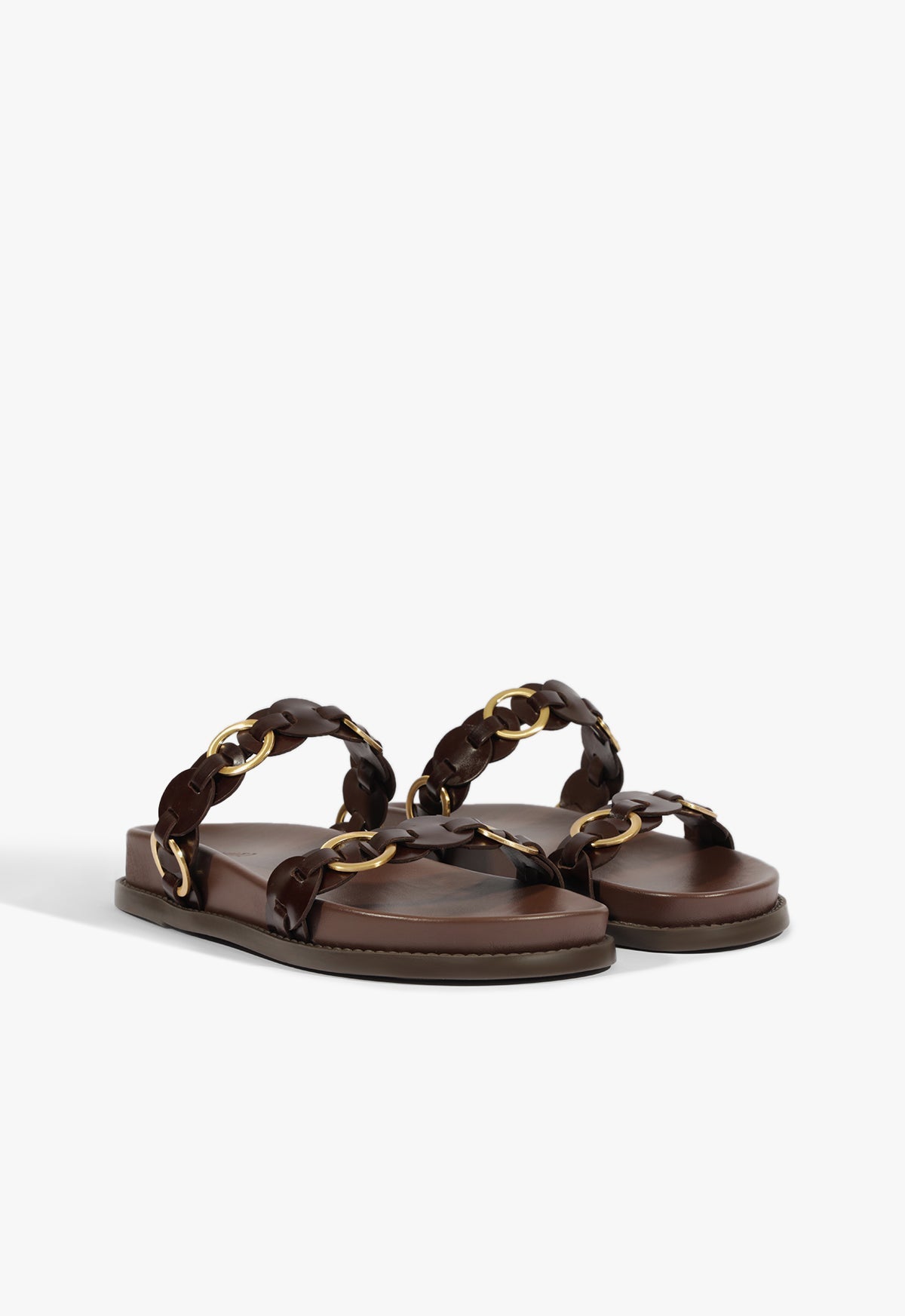 Selina Brown Leather Sporty Sandal HIGH SUMMER 25 - Schutz Shoes