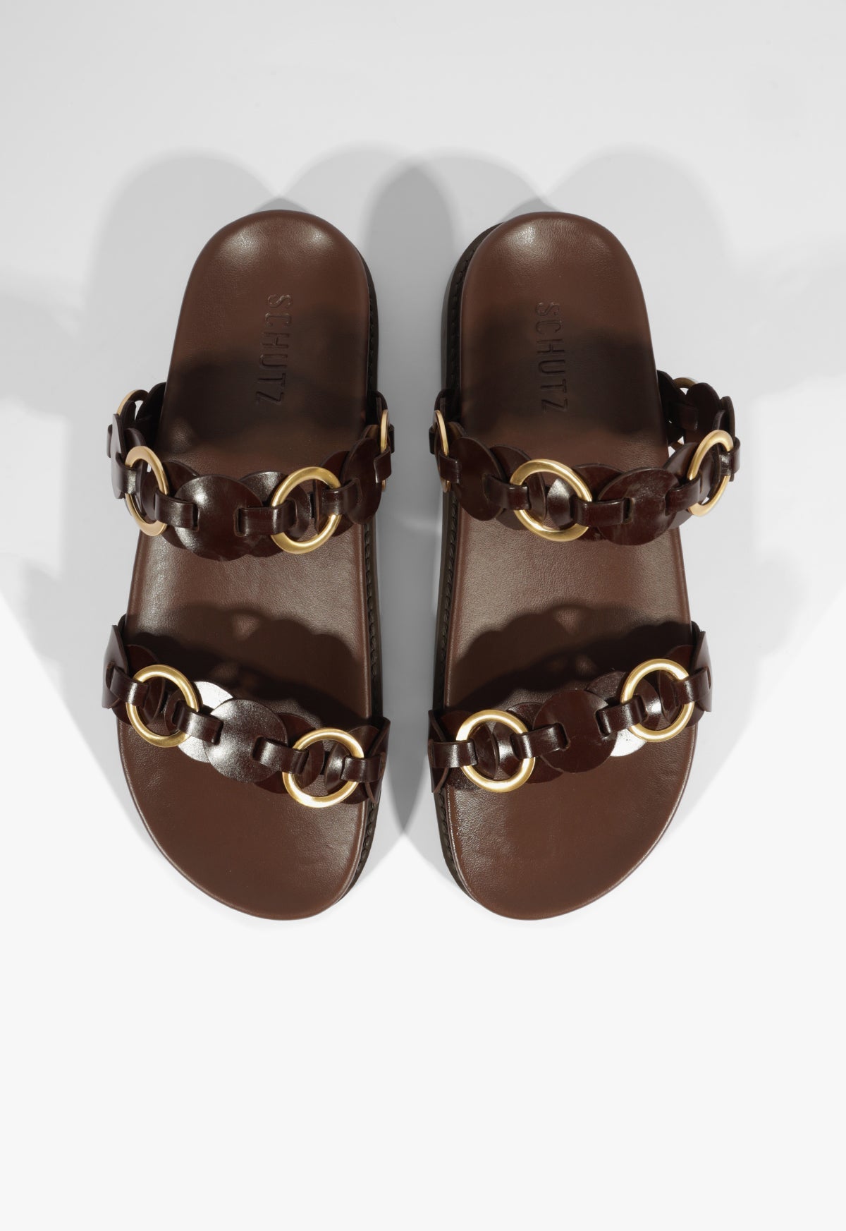 Selina Brown Leather Sporty Sandal HIGH SUMMER 25 - Schutz Shoes