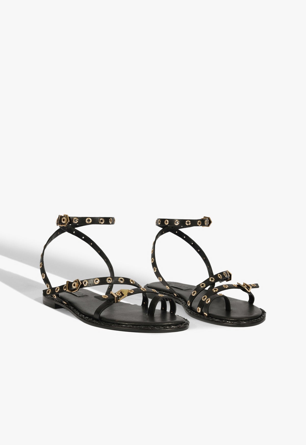 Annete Black Leather Sandal SPRING 25 - Schutz Shoes