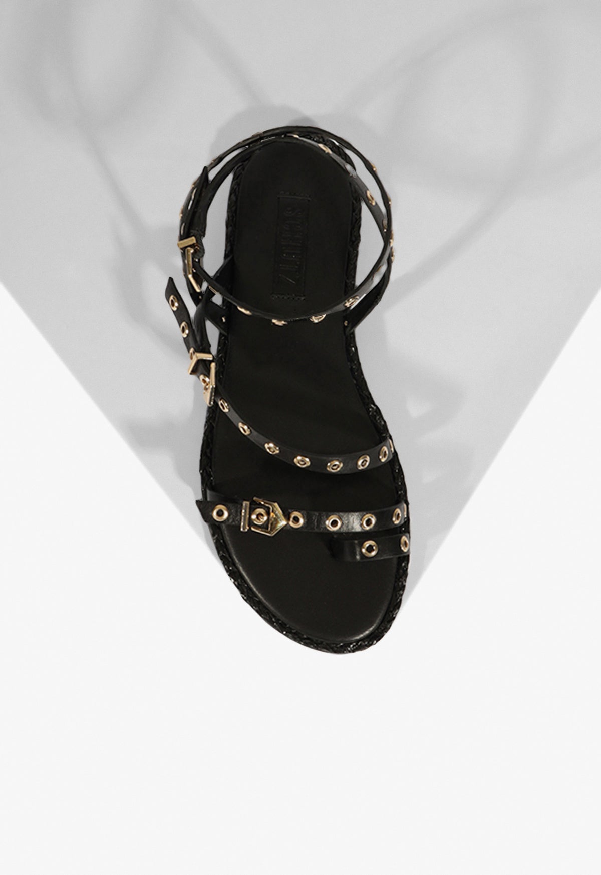 Annete Black Leather Sandal SPRING 25 - Schutz Shoes