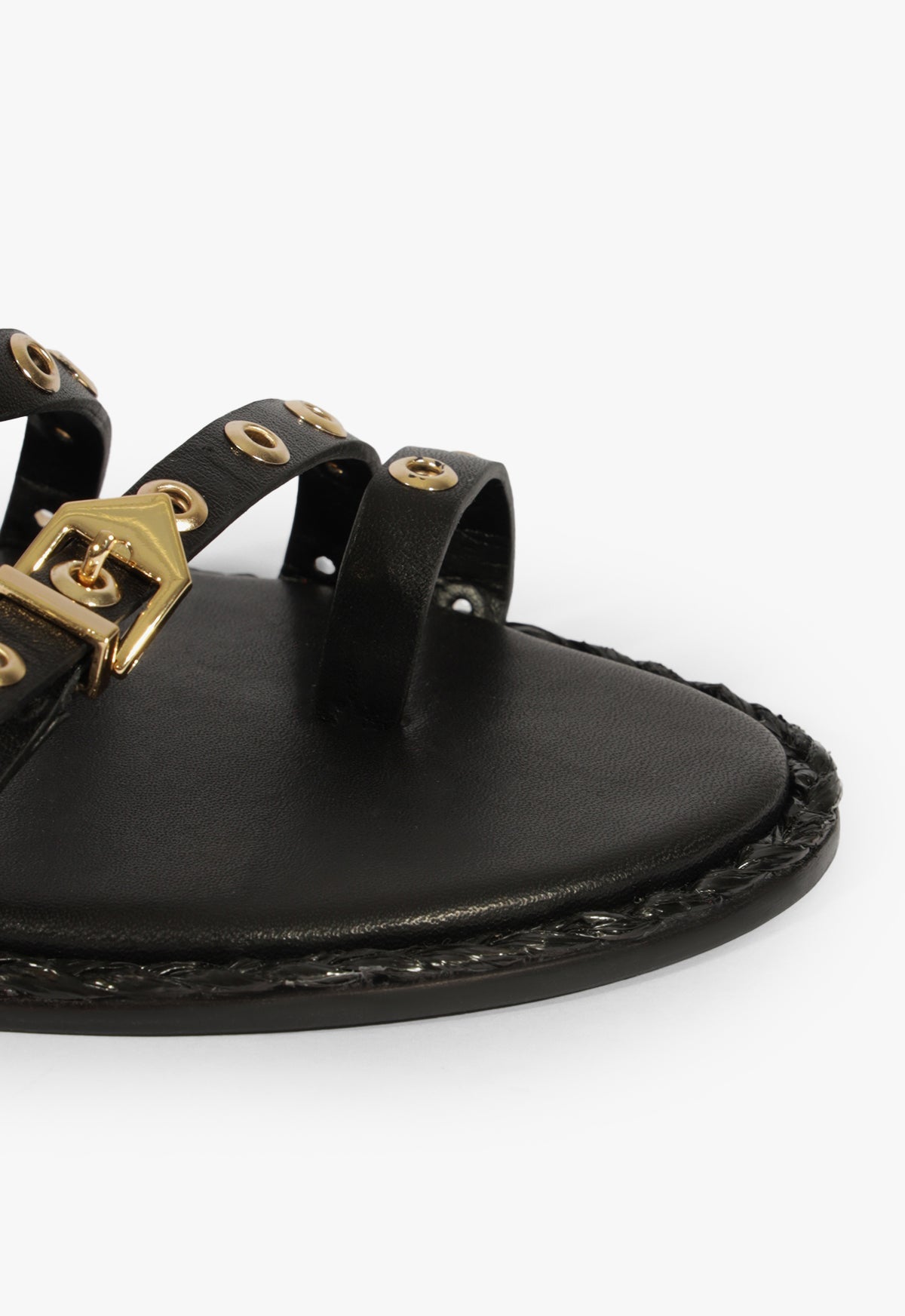 Annete Black Leather Sandal SPRING 25 - Schutz Shoes