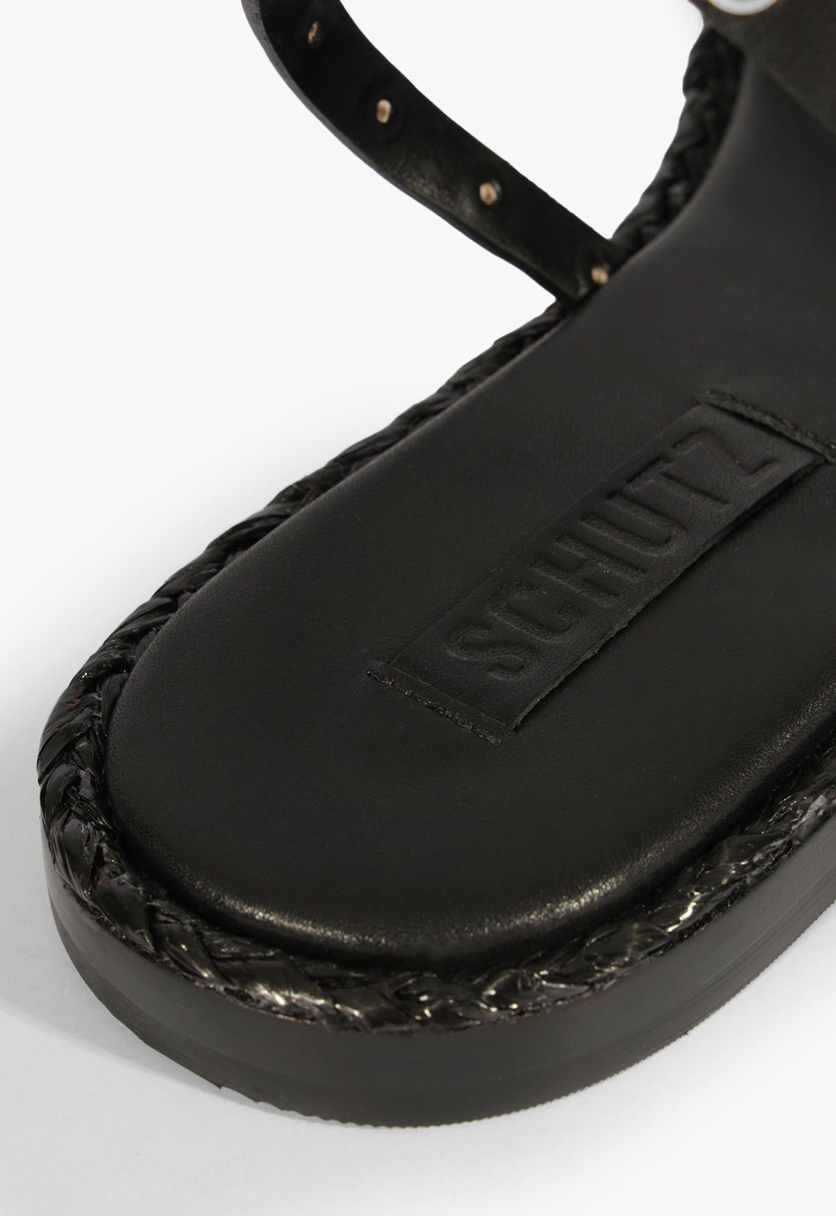 Annete Black Leather Sandal SPRING 25 - Schutz Shoes