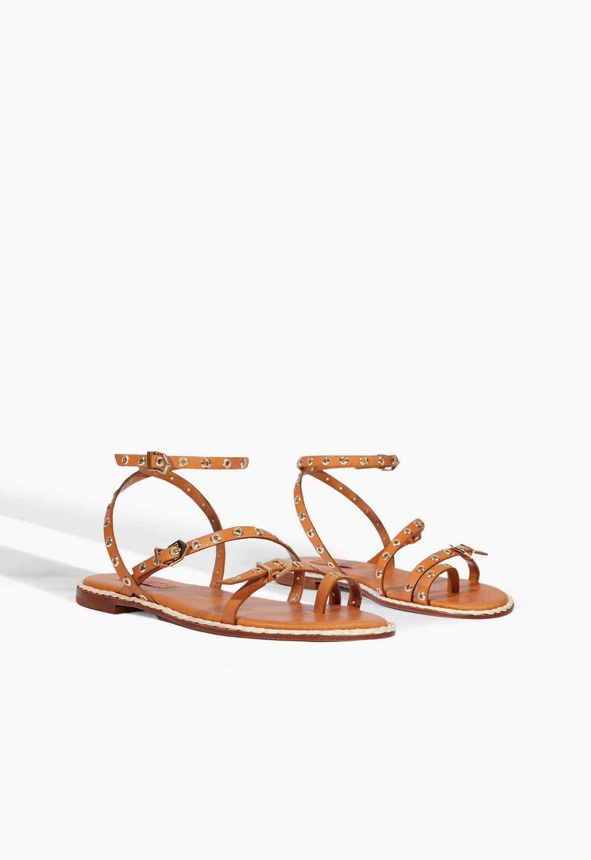 Annete Brown Leather Sandal SPRING 25 - Schutz Shoes