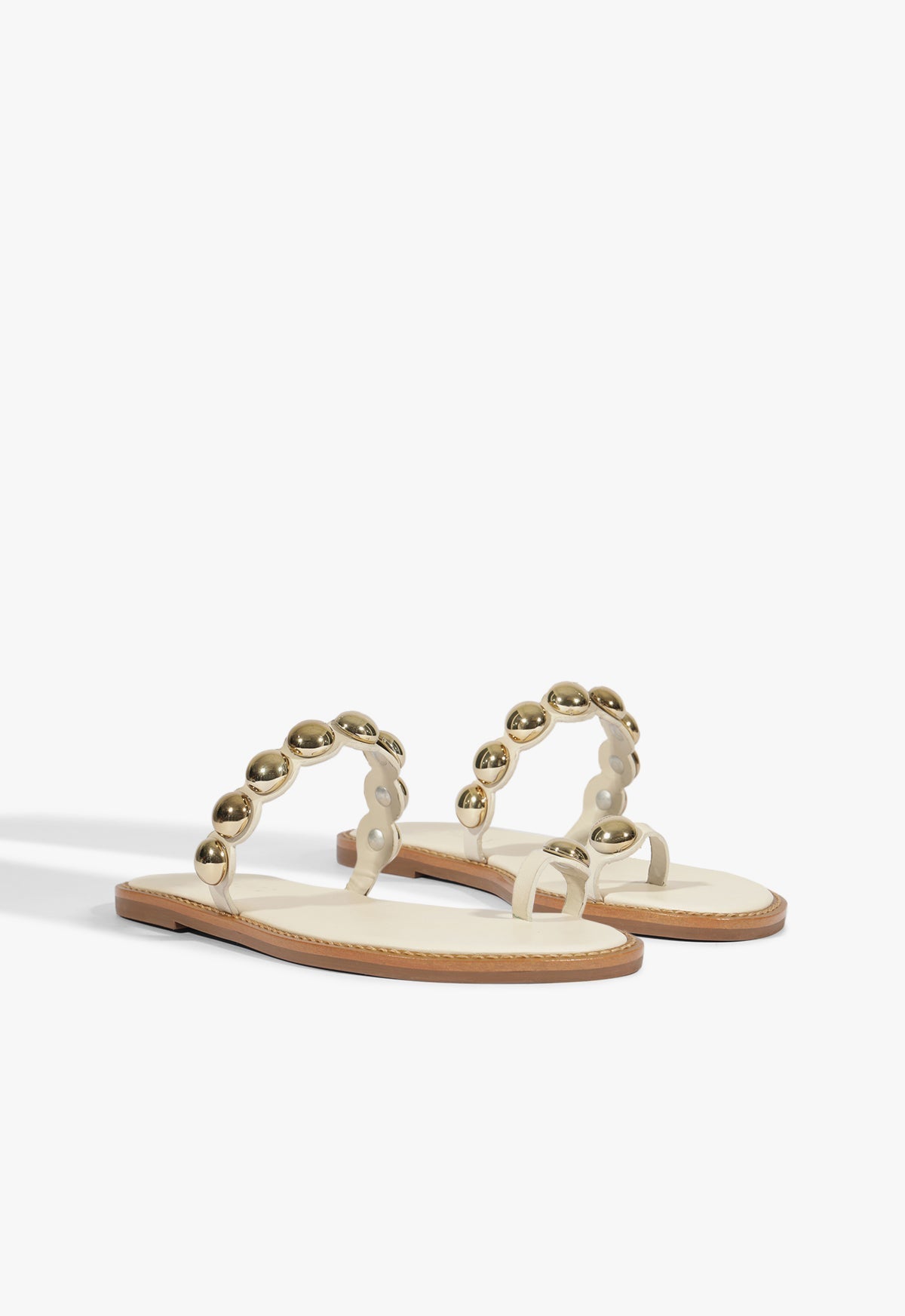 Romy White Leather Flat Sandal HIGH SUMMER 25 - Schutz Shoes