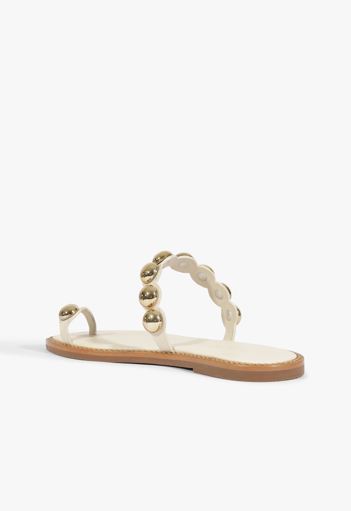 Romy White Leather Flat Sandal HIGH SUMMER 25 - Schutz Shoes