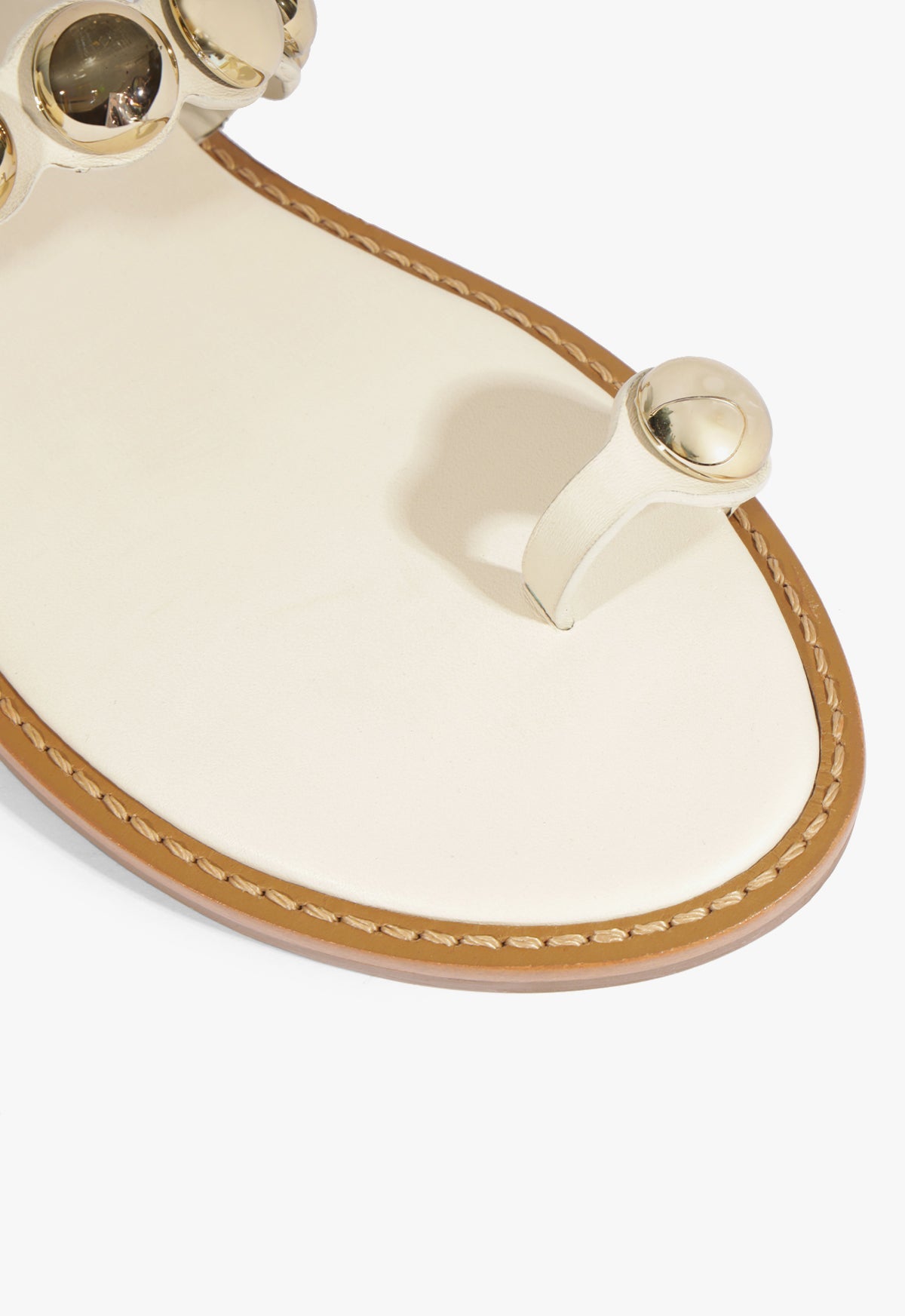 Romy White Leather Flat Sandal HIGH SUMMER 25 - Schutz Shoes