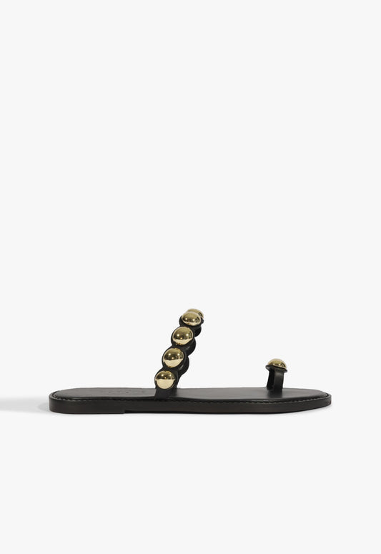 Romy Sandal HIGH SUMMER 25 5 Black Leather - Schutz Shoes