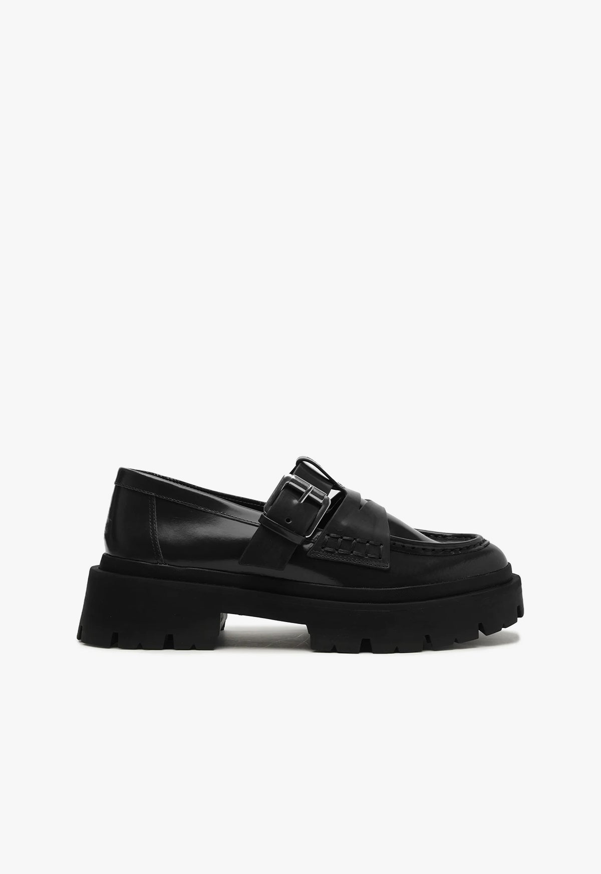Alana Flat FALL 24 5 Black Leather - Schutz Shoes