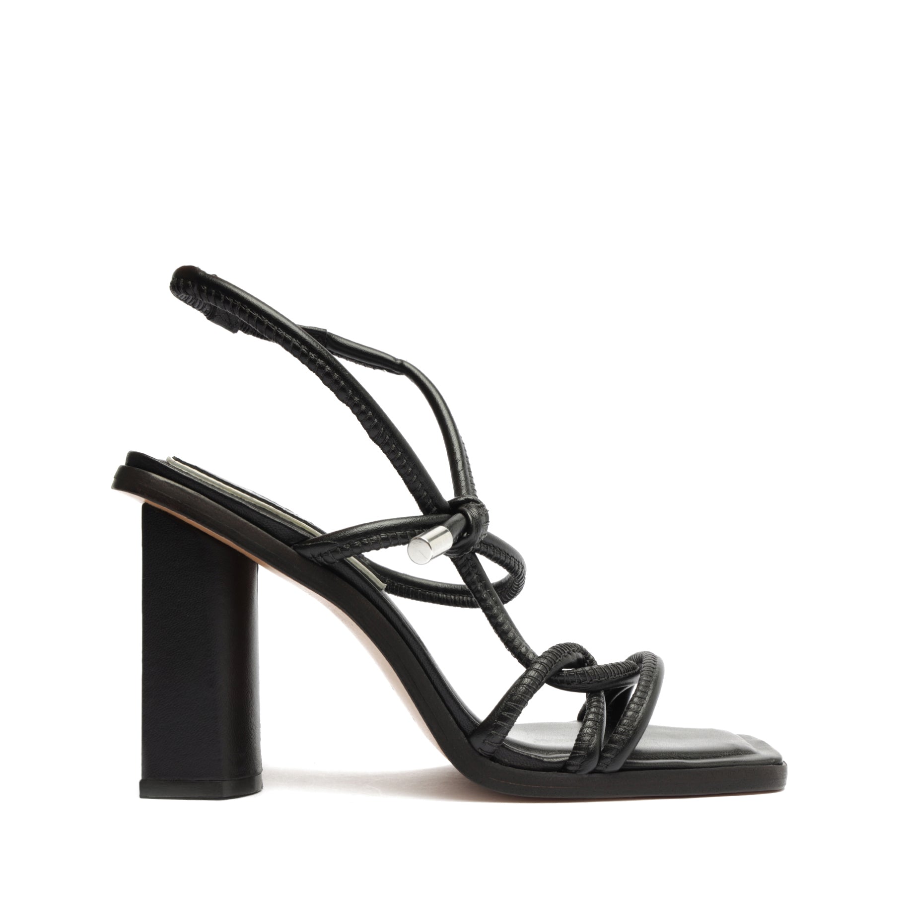 Anya Leather Sandal OLD 5 Black Leather - Schutz Shoes