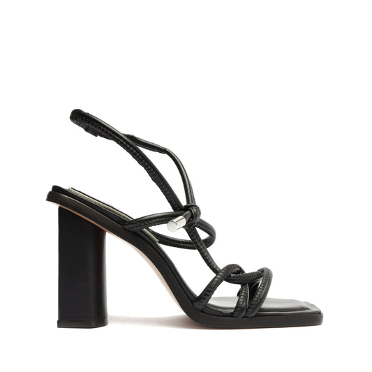 Anya Leather Sandal OLD 5 Black Leather - Schutz Shoes