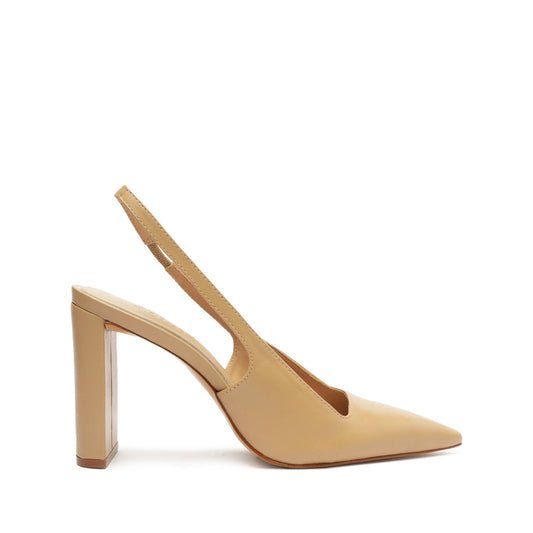 Charlie Leather Pump OLD 5 Light Beige Nappa Leather - Schutz Shoes