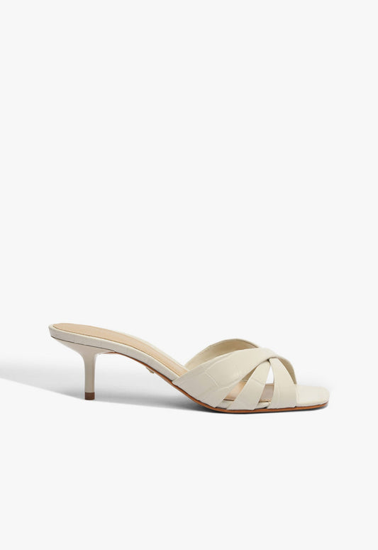 Keefa Mule Croc Sandal FALL 24 5 White Croc - Schutz Shoes