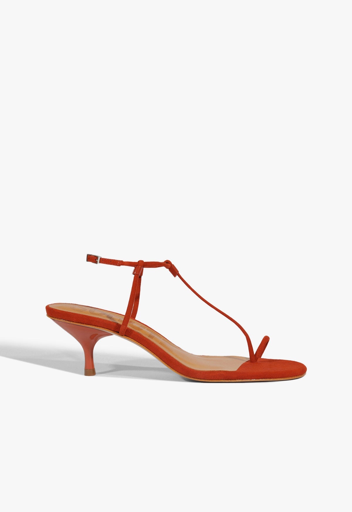 Elsha Kitten Sandal SPRING 25 5 Sunset Ochre Suede - Schutz Shoes