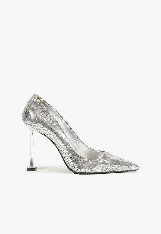 Firenze Pump FALL 24 5 Silver Leather - Schutz Shoes