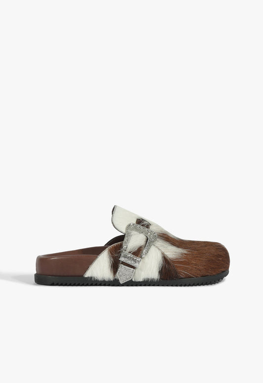 Grace Calf Hair Clog Pre Fall 25 5 Multi Brown Hair Calf - Schutz Shoes