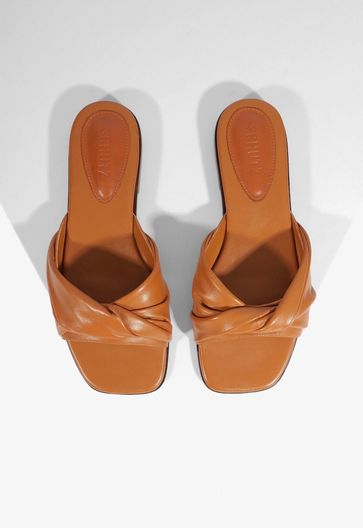 Lori Brown Leather Flat Sandal SPRING 25 - Schutz Shoes