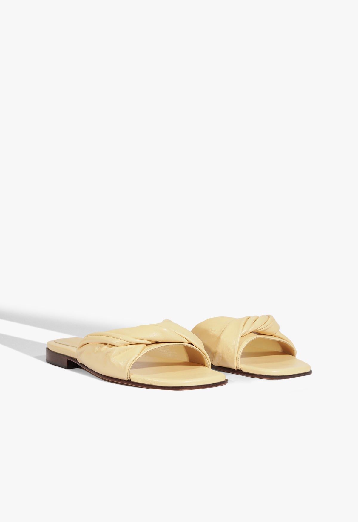 Lori Beige Leather Flat Sandal SPRING 25 - Schutz Shoes