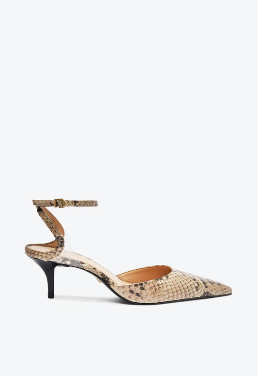 Skye Mid Snake Pump FALL 24 5 Animal Snake - Schutz Shoes