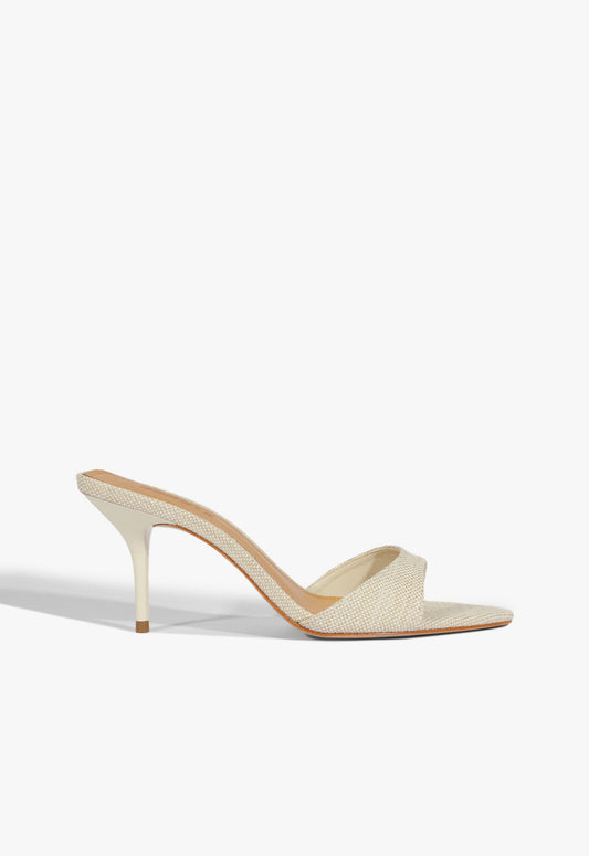 Elodie Sandal SPRING 25 5 Off White Fabric - Schutz Shoes