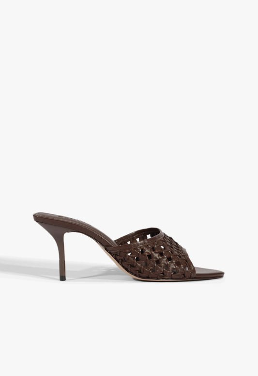 Elodie Braided Sandal HIGH SUMMER 25 5 Root Brown Leather - Schutz Shoes