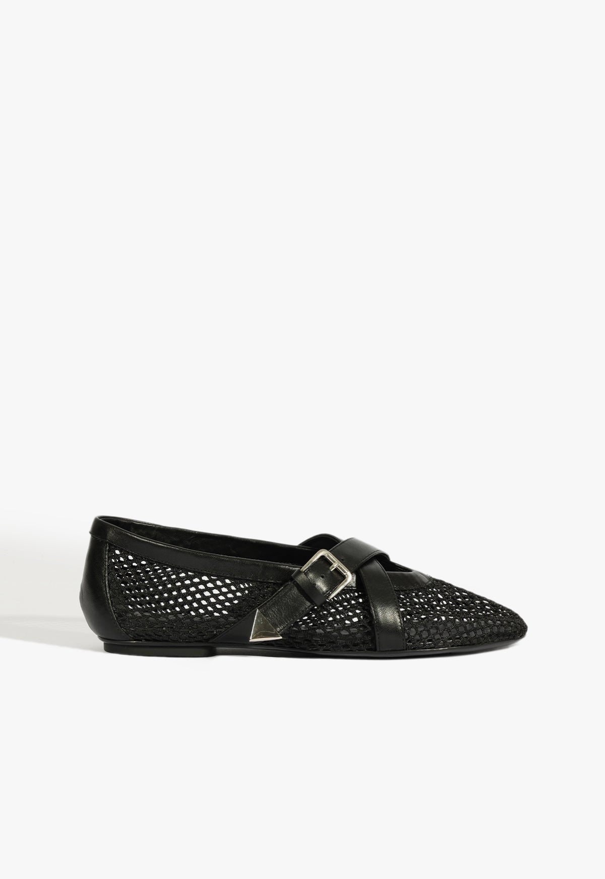 Nadine Ballet Flat WINTER 24 5 Black Deluxe Nappa - Schutz Shoes