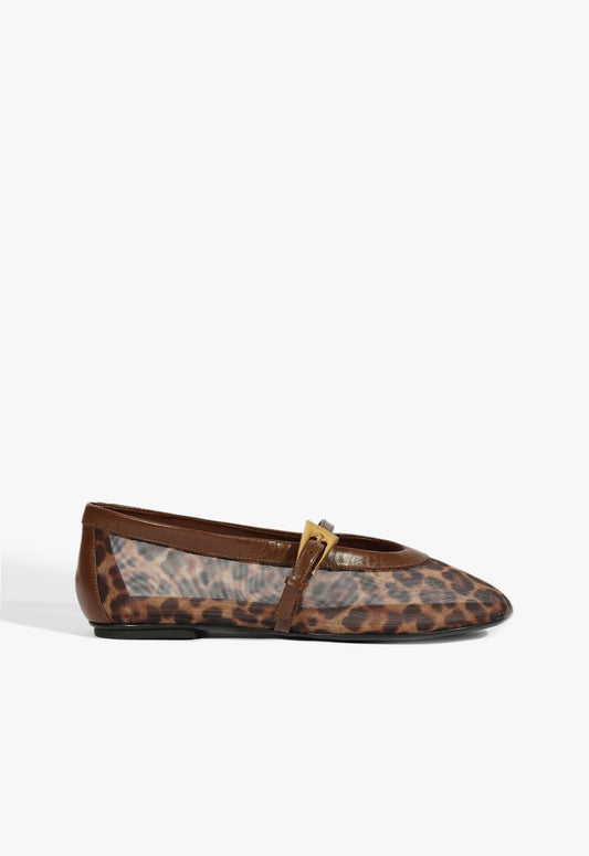 Sylvie Ballet Flat WINTER 24 5 Animal Print Deluxe Nappa - Schutz Shoes