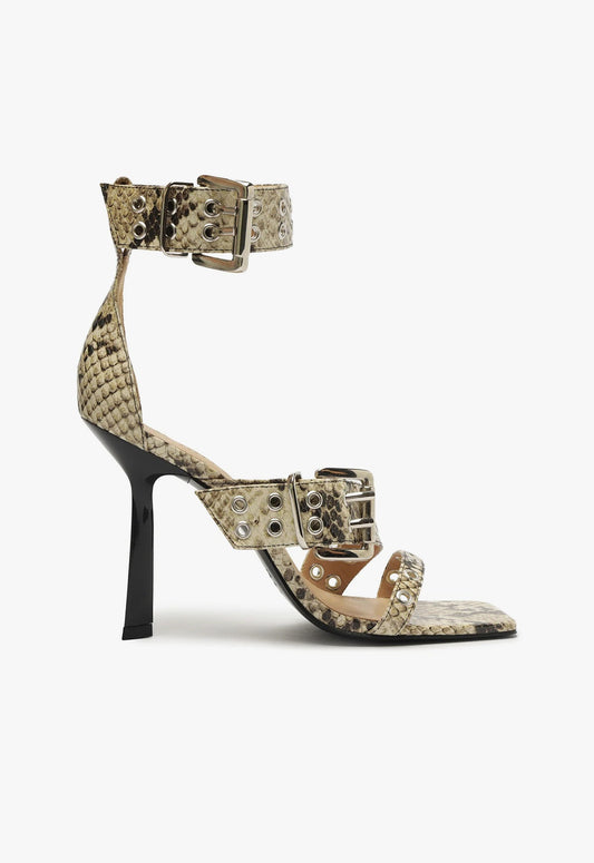 Jess Sandal FALL 24 5 Animal Print Leather - Schutz Shoes