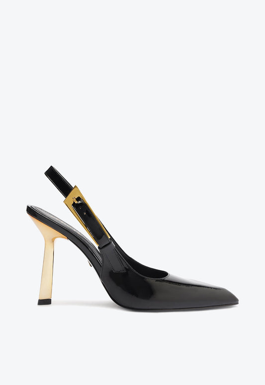 Ciara Patent Leather Pump PRE FALL 24 5 Black Patent Leather - Schutz Shoes